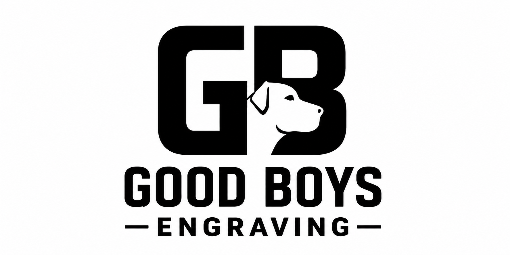Good Boys Engraving — GB dog logo